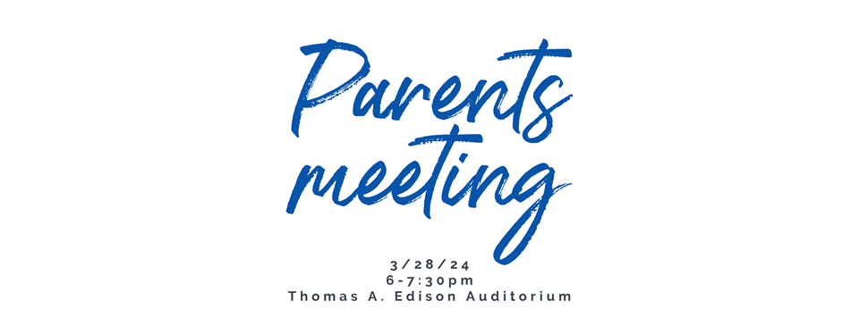 Mandatory Parents Meeting - 3/28/24